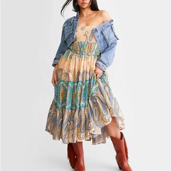 Free People Super Thrills Convertible Maxi
Skirt Sz XS - Picture 6 of 6